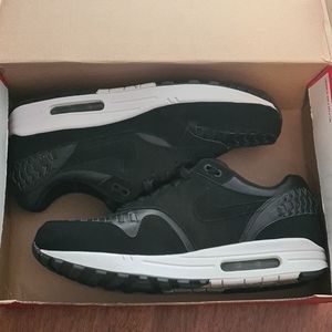 Nike Air Max 1 Woven Men's Sneaker Shoes Black/Bla